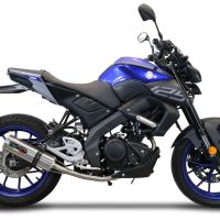 Escape compatible con Yamaha Mt 125 2021-2025, M3 Inox , Escape completo homologado y legal,con catalizador incluido db killer extraíble 