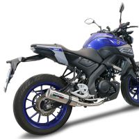 Escape compatible con Yamaha Mt 125 2021-2025, M3 Inox , Escape completo homologado y legal,con catalizador incluido db killer extraíble 