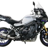 Escape compatible con Yamaha Tracer 9 2021-2024, Dual Inox, Escape completo homologado y legal,con catalizador incluido db killer extraíble 