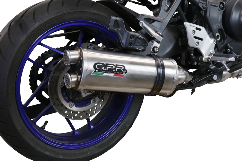 Escape compatible con Yamaha Tracer 9 2021-2024, Dual Inox, Escape completo homologado y legal,con catalizador incluido db killer extraíble 