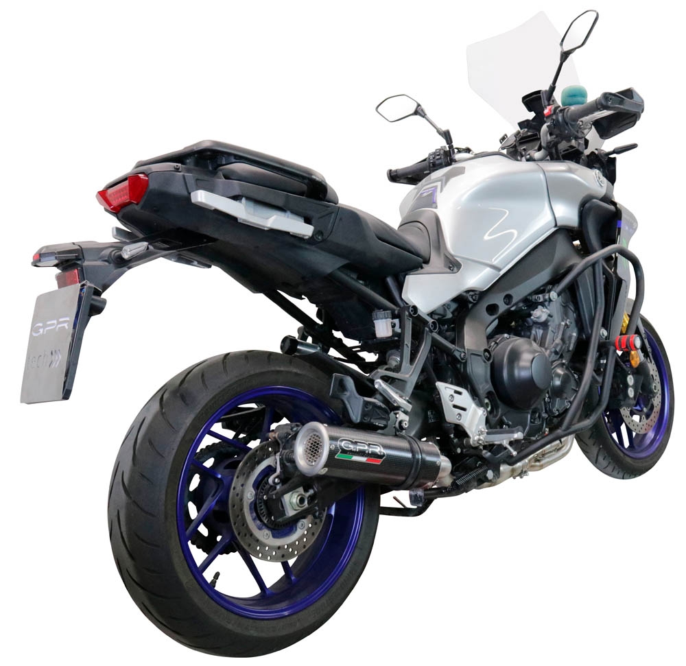 Escape compatible con Yamaha Tracer 9 2021-2024, M3 Poppy , Escape completo homologado y legal,con catalizador incluido db killer extraíble 