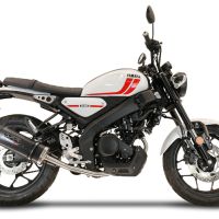 Escape compatible con Yamaha XSR 125 2021-2025, Furore Evo4 Poppy, Escape completo homologado y legal,con catalizador incluido db killer extraíble 