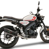 Escape compatible con Yamaha XSR 125 2021-2025, Furore Evo4 Poppy, Escape completo homologado y legal,con catalizador incluido db killer extraíble 