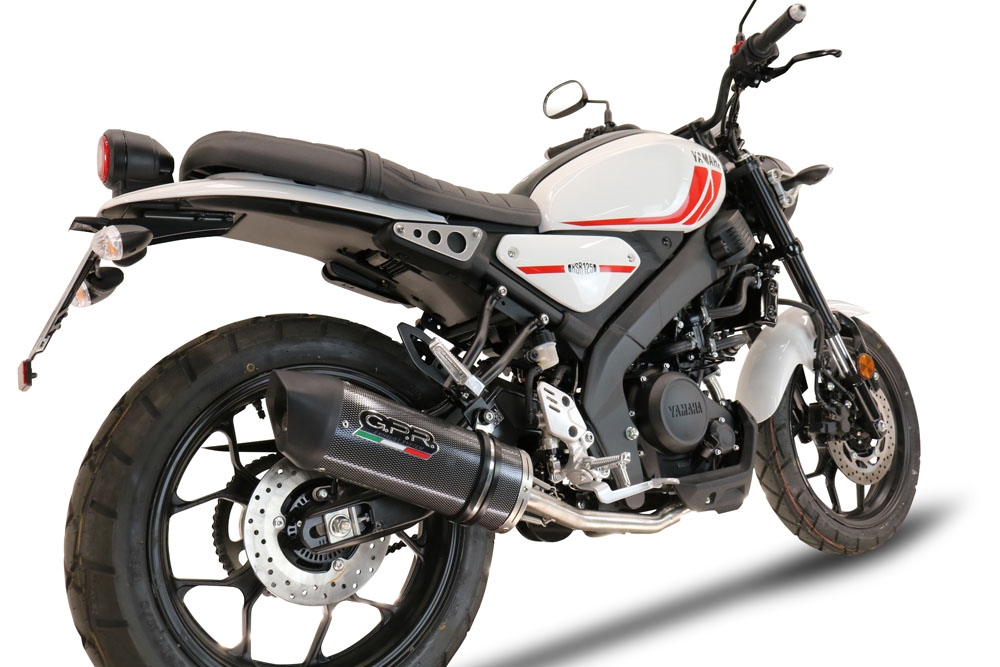 Escape compatible con Yamaha XSR 125 2021-2025, Furore Evo4 Poppy, Escape completo homologado y legal,con catalizador incluido db killer extraíble 