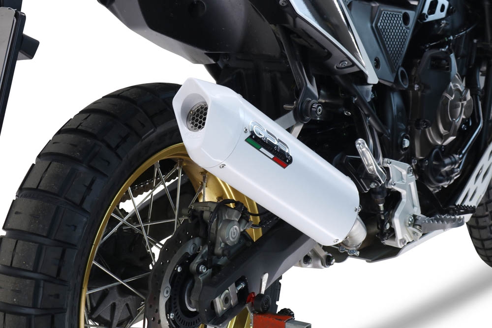 Escape compatible con Yamaha Tenere 700 2019-2020, Albus Evo4, Escape legal, homologado, silenciador con db killer desmontable y tubo de conexión específico 