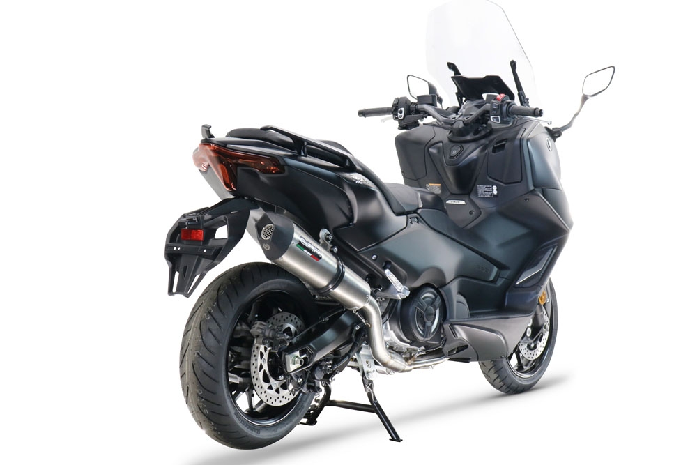 GPR escape compatible con  Yamaha T-Max 560 2022-2024, New Grand Prix Evo Titanium, Escape completo homologado y legal,con catalizador incluido db killer extraíble 