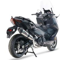 GPR escape compatible con  Yamaha T-Max 560 2022-2024, New Grand Prix Evo Titanium, Escape completo homologado y legal,con catalizador incluido db killer extraíble 