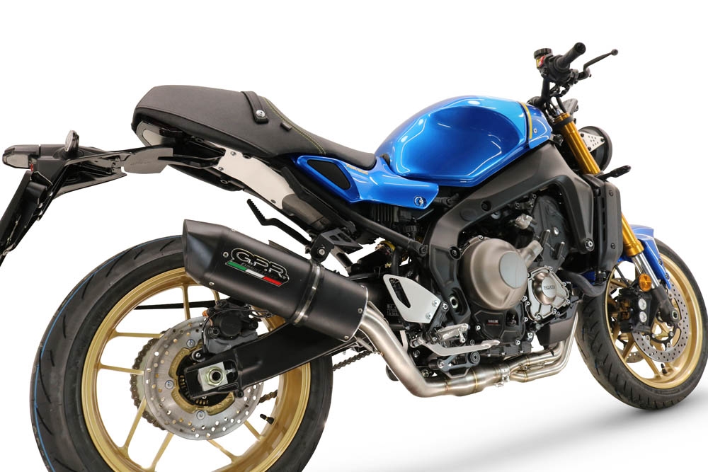 GPR escape compatible con  Yamaha XSR900 2022-2024, Furore Evo4 Nero, Escape completo homologado y legal,con catalizador incluido db killer extraíble 