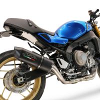 GPR escape compatible con  Yamaha XSR900 2022-2024, Furore Evo4 Nero, Escape completo homologado y legal,con catalizador incluido db killer extraíble 