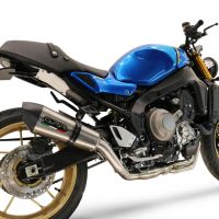 Escape compatible con Yamaha XSR900 2022-2024, GP Evo4 Titanium, Escape completo homologado y legal,con catalizador incluido db killer extraíble 