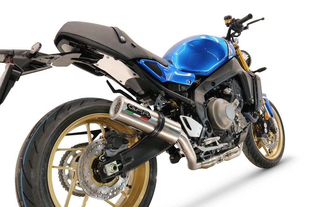 Escape compatible con Yamaha XSR900 2022-2024, M3 Inox , Escape completo homologado y legal,con catalizador incluido db killer extraíble 