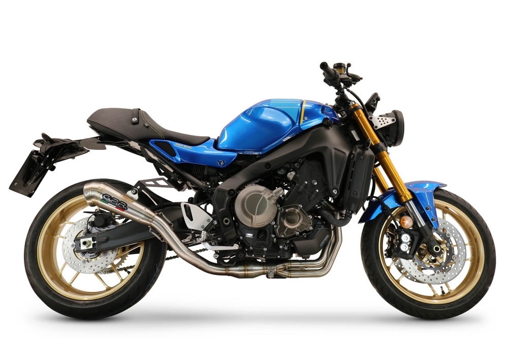 Escape compatible con Yamaha XSR900 2022-2024, Powercone Evo, Escape completo homologado y legal,con catalizador incluido db killer extraíble 