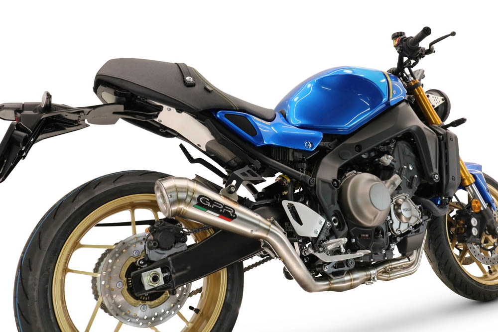 Escape compatible con Yamaha XSR900 2022-2024, Powercone Evo, Escape completo homologado y legal,con catalizador incluido db killer extraíble 