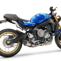 Escape compatible con Yamaha XSR900 2016-2021, GP Evo4 Titanium, Escape completo homologado y legal,con catalizador incluido db killer extraíble 
