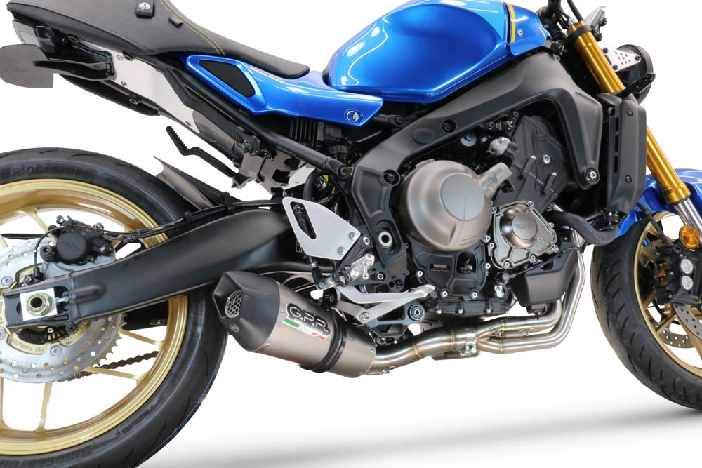 Escape compatible con Yamaha XSR900 2016-2021, GP Evo4 Titanium, Escape completo homologado y legal,con catalizador incluido db killer extraíble 