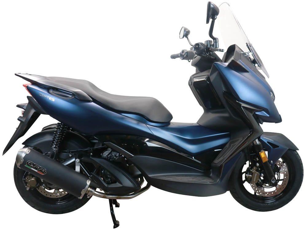 Escape compatible con Zontes M 310 2021-2024, Evo4 Road Inox, Escape completo homologado y legal,con catalizador incluido db killer extraíble 