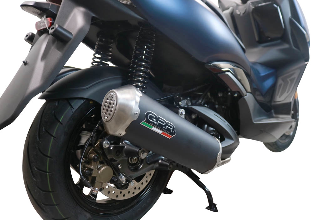 Escape compatible con Zontes M 310 2021-2024, Evo4 Road Inox, Escape completo homologado y legal,con catalizador incluido db killer extraíble 