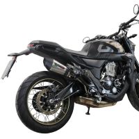 Escape compatible con Zontes 350 GK 2022-2024, GP Evo4 Titanium, Escape legal, homologado, silenciador con db killer desmontable y tubo de conexión específico 