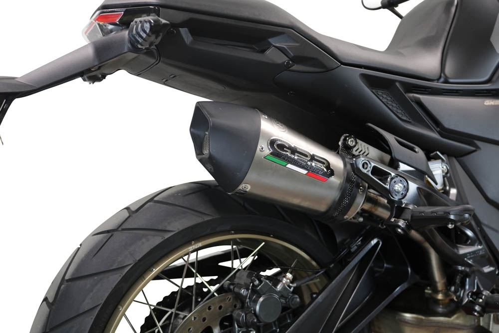 Escape compatible con Zontes 350 GK 2022-2024, GP Evo4 Titanium, Escape legal, homologado, silenciador con db killer desmontable y tubo de conexión específico 