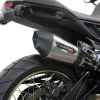 Escape compatible con Zontes 350 GK 2022-2024, GP Evo4 Titanium, Escape legal, homologado, silenciador con db killer desmontable y tubo de conexión específico 