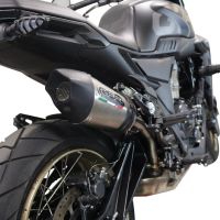 Escape compatible con Zontes 350 GK 2022-2024, GP Evo4 Titanium, Escape legal, homologado, silenciador con db killer desmontable y tubo de conexión específico 
