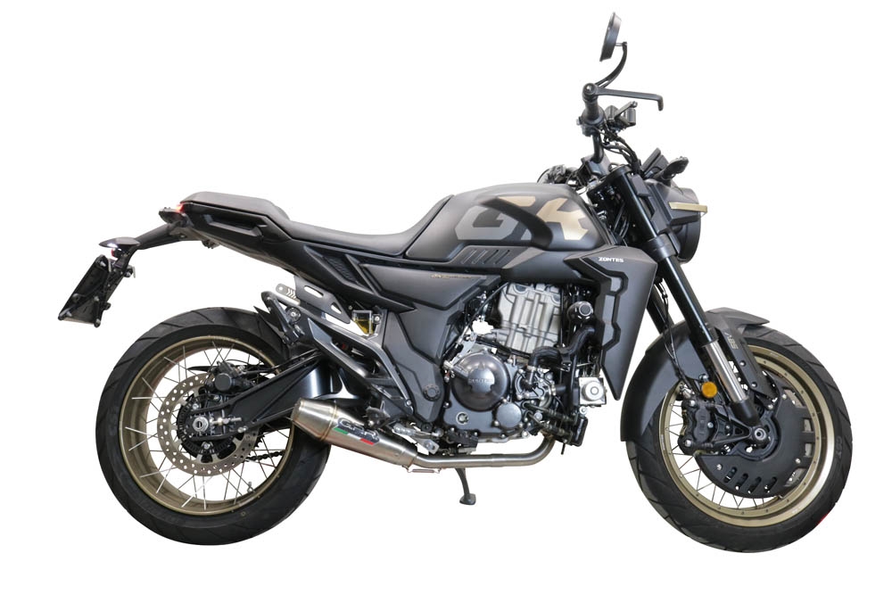 Escape compatible con Zontes 350 GK 2022-2024, Ultracone, Escape completo racing, incluyendo colector y db killer desmontable, sin homologación 