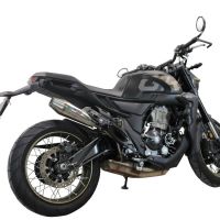 Escape compatible con Zontes 350 GK 2022-2024, Ultracone, Escape legal, homologado, silenciador con db killer desmontable y tubo de conexión específico 