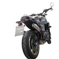 Escape compatible con Zontes 350 GK 2022-2024, Ultracone, Escape legal, homologado, silenciador con db killer desmontable y tubo de conexión específico 