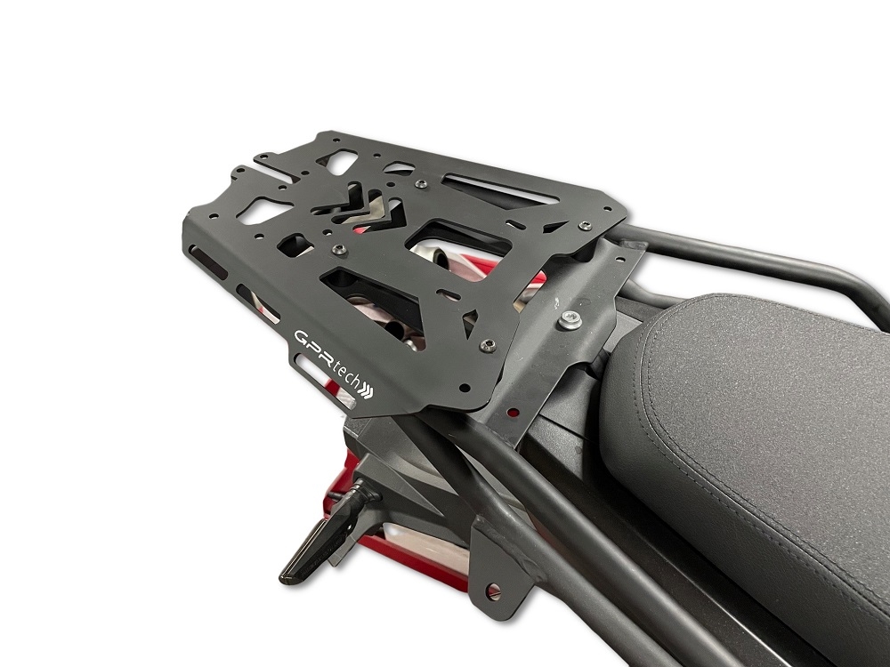 Baúl GPR TECH compatible con  Voge 625DSX 2024/2026 e5 Baúl Alpi-Tech en aluminio, color negro con placa específica incluida Capacidad Litros 35