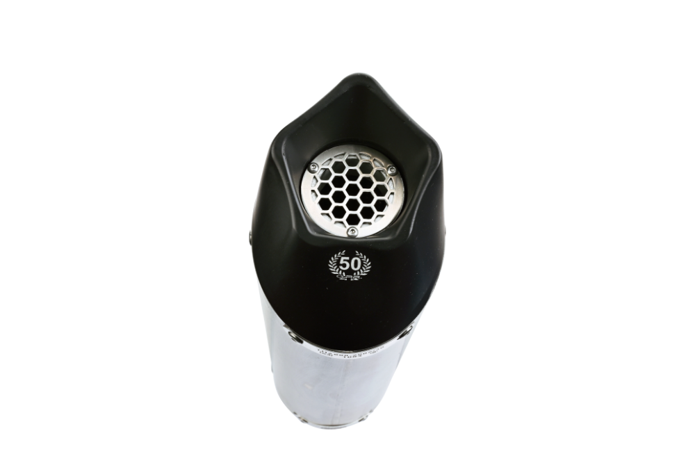 Escape compatible con Triumph Tiger 900 GT / Pro / Rally Pro 2024-2025, GP Evo4 Titanium, Escape legal, homologado, silenciador con db killer desmontable y tubo de conexión específico 