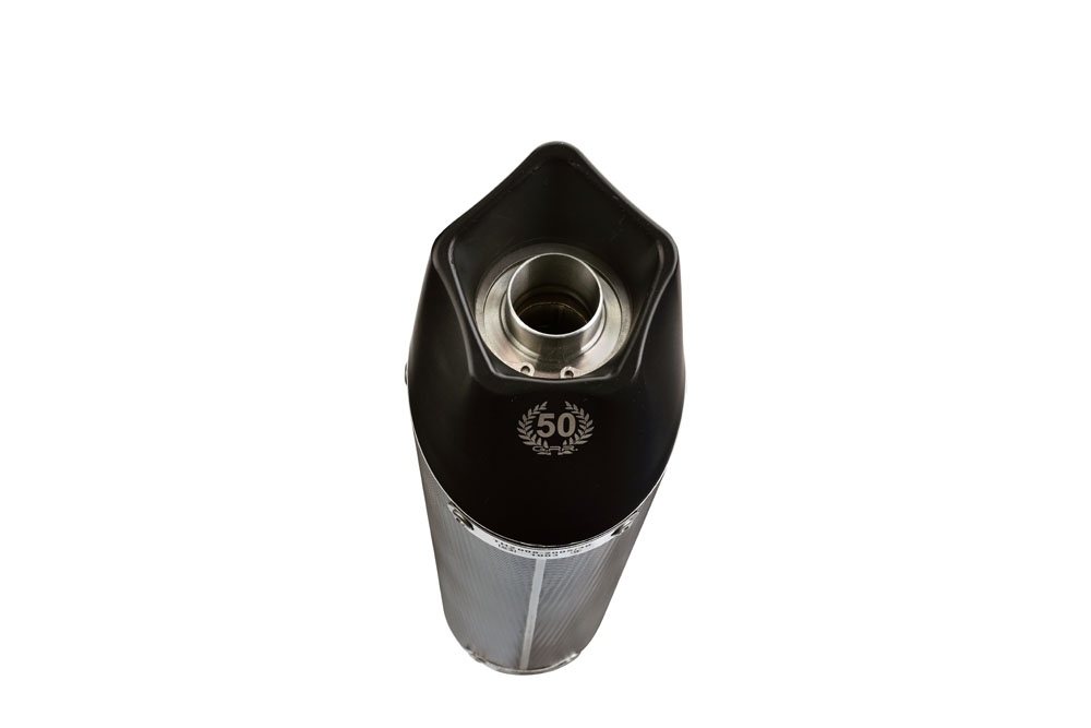 Escape compatible con Kawasaki Versys 650 2006-2014, Gpe Ann. Poppy, Escape legal, homologado, silenciador con db killer desmontable y tubo de conexión específico 