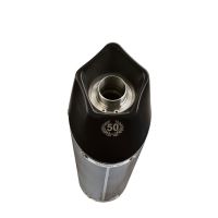 Escape compatible con Kawasaki Versys 650 2006-2014, Gpe Ann. Poppy, Escape legal, homologado, silenciador con db killer desmontable y tubo de conexión específico 