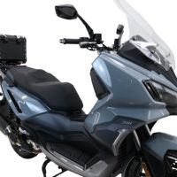 Baúl GPR TECH compatible con  Sym ADX 300 2024/2026 e5 Plus Baúl Alpi-Tech en aluminio, color negro con placa específica incluida Capacidad Litros 26