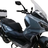 Baúl GPR TECH compatible con  Sym ADX 300 2024/2026 e5 Plus Baúl Alpi-Tech en aluminio color plata con placa específica incluida Capacidad Litros 26