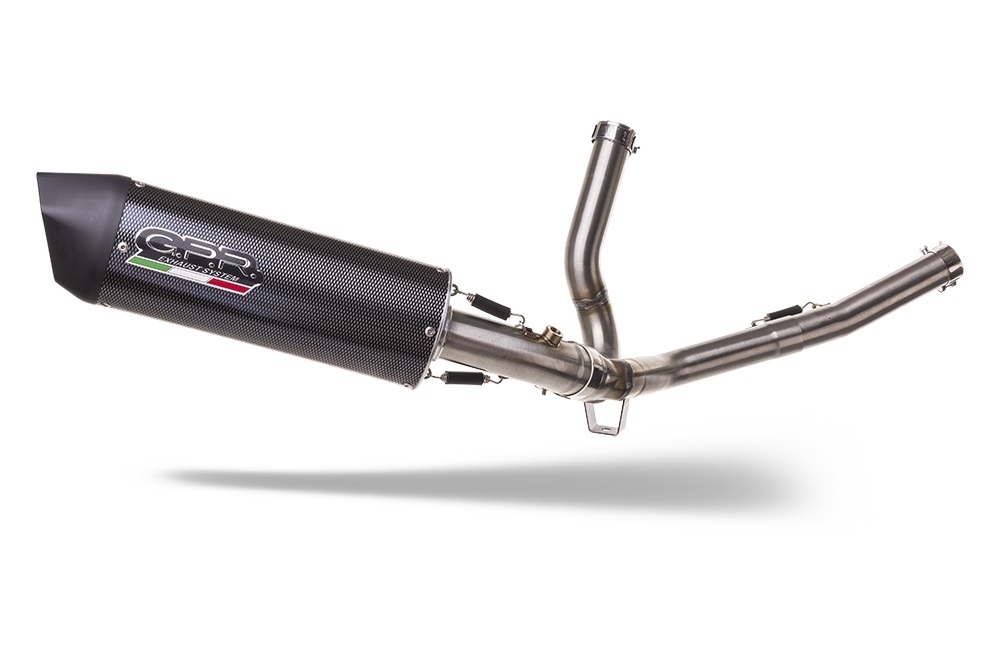 Escape compatible con Suzuki V-Strom 650 2021-2025, Furore Evo4 Poppy, Escape semi-completo homologado, con db killer extraible y catalizador 