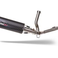 Escape compatible con Suzuki V-Strom 650 2021-2025, Furore Evo4 Poppy, Escape semi-completo homologado, con db killer extraible y catalizador 