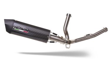 Escape compatible con Suzuki V-Strom 650 2021-2025, Furore Evo4 Poppy, Escape semi-completo homologado, con db killer extraible y catalizador 