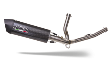 Escape compatible con Suzuki V-Strom 650 2021-2025, Furore Evo4 Poppy, Escape semi-completo homologado, con db killer extraible y catalizador 