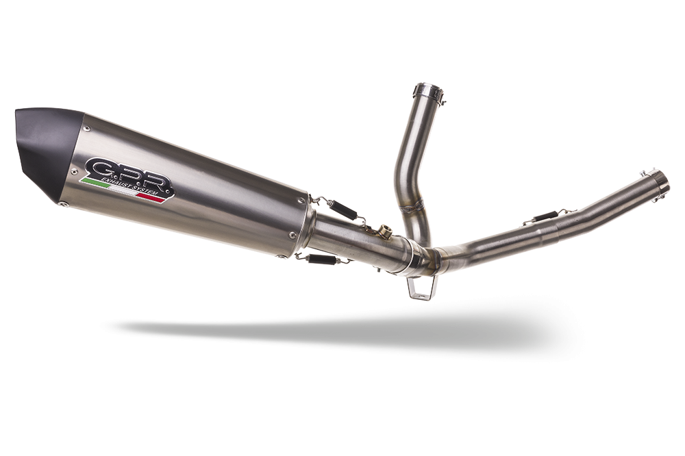 Escape compatible con Suzuki V-Strom DL650 2004-2011, Gpe Ann. titanium, Escape semi-completo homologado, con db killer extraible y catalizador 