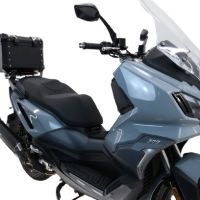 Baúl GPR TECH compatible con  Sym ADX 300 2024/2026 e5 Plus Baúl Alpi-Tech en aluminio, color negro con placa específica incluida Capacidad Litros 35