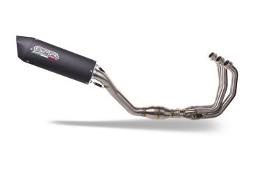 Escape compatible con Yamaha Mt-09 2021-2023, Furore Evo4 Nero, Escape completo homologado y legal,con catalizador incluido db killer extraíble 