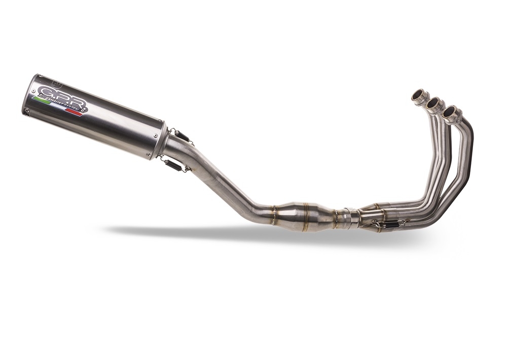 Escape compatible con Yamaha XSR900 2022-2024, M3 Inox , Escape completo homologado y legal,con catalizador incluido db killer extraíble 