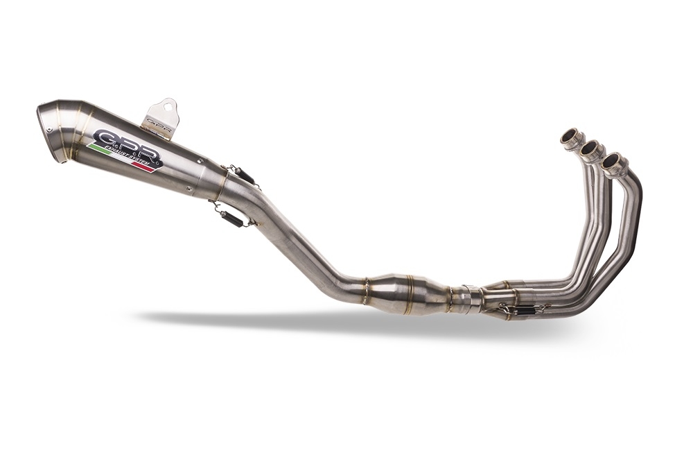 Escape compatible con Yamaha Mt-09 2021-2023, Powercone Evo, Escape completo homologado y legal,con catalizador incluido db killer extraíble 