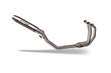 Escape compatible con Triumph Trident 660 2021-2024, Deeptone Inox, Escape completo racing, incluyendo colector y db killer desmontable, sin homologación 