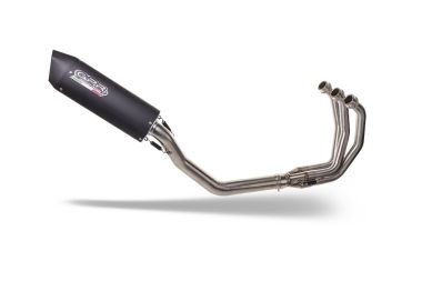 Escape compatible con Triumph Daytona 660 2023-2025, Furore Evo4 Nero, Escape completo homologado y legal,con catalizador incluido db killer extraíble 