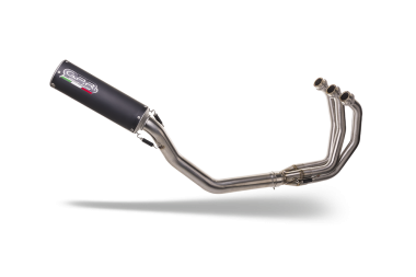 Escape compatible con Triumph Daytona 660 2023-2025, M3 Black Titanium, Escape completo racing, incluyendo colector y db killer desmontable, sin homologación 