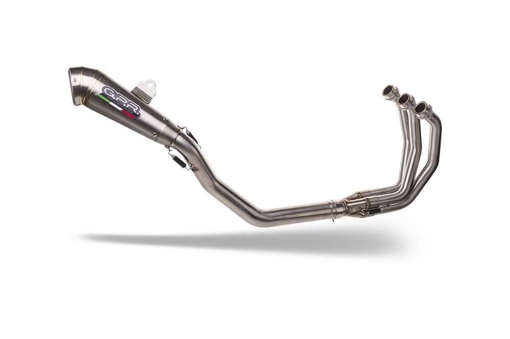 Escape compatible con Triumph Daytona 660 2023-2025, Powercone Evo, Escape completo racing, incluyendo colector y db killer desmontable, sin homologación 