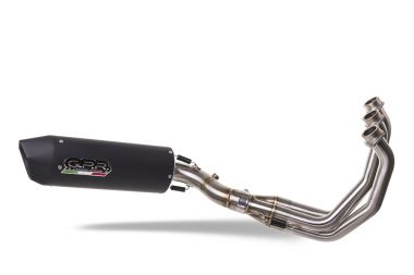 Escape compatible con Yamaha Mt-09 2014-2016, Furore Nero, Escape completo homologado y legal,con catalizador incluido db killer extraíble 