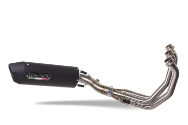 Escape compatible con Yamaha Mt-09 2014-2016, Furore Nero, Escape completo homologado y legal,con catalizador incluido db killer extraíble 