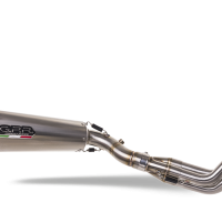 Escape compatible con Yamaha Tracer 900 GT 2018-2020, GP Evo4 Titanium, Escape completo homologado y legal,con catalizador incluido db killer extraíble 